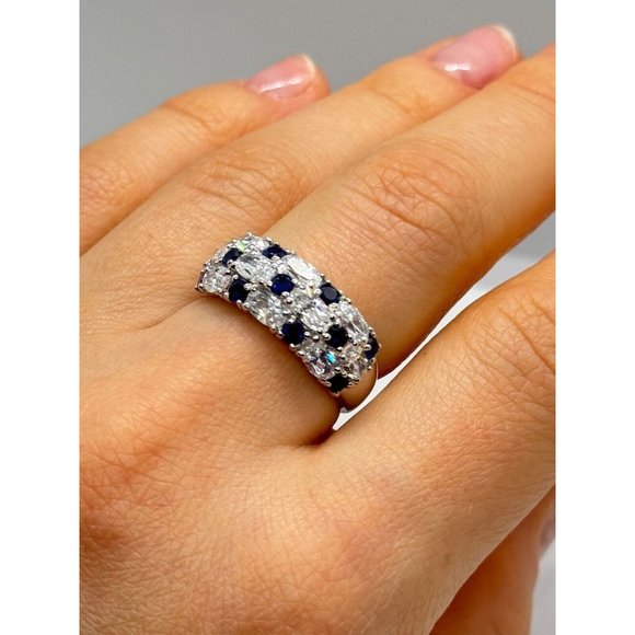 925 STERLING SILVER CZ RING SIZE 7 - Picture 9 of 10